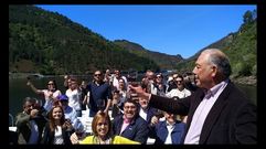 Brindis de la edici�n 2019 del d�a del Movimiento Vino, que aquel a�o se celebr� en una de las embarcaciones tur�sticas de la Ribeira Sacra