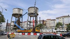 Obras en la estacin intermodal de Ourense.
