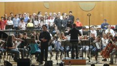 Imagen de archivo de un concierto de fin de curso de la escuela compostelana
