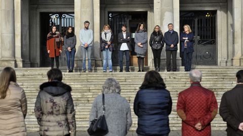 Concentraci�n contra la violencia de g�nero ante el Concello de Ferrol