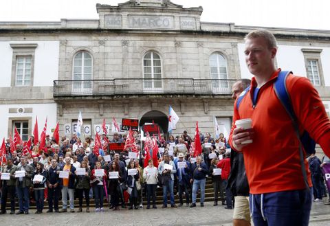 Concentraci�n de apoyo a los refugiados de Siria, una de las muchas convocadas el pasado a�o. 