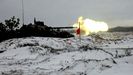 Tanques y cazas rusos, en un pol�gono militar de la regi�n bielorrusa de Brest, lim�trofe con Ucrania y Polonia