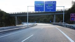 Uno de los tramos ya abiertos en la v�a entre Nadela y Sarria.