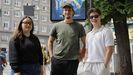 Los estudiantes Tamara Milovanovic, Giorgos Deligiannis y Benedikt B�ttel