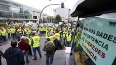 Ganaderos de carne se manifestaron en Lugo este mes, como ya haban hecho el pasado.