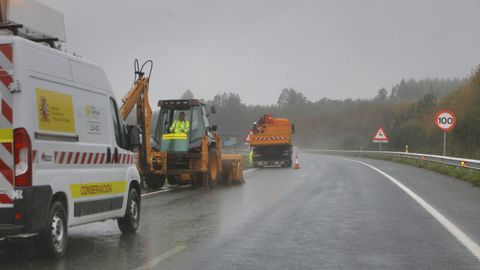 Cambios de las protecciones en la A-54 entre Lugo y Guntn que permitirn circular a 120 por este tramo limitado a 100