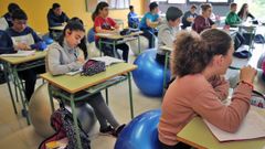 Imaxe de arquivo dunha clase de secundaria no instituto de Mea�o
