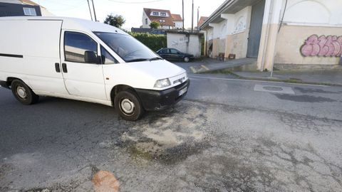 La carretera que pasa por O Xufre ya reparada