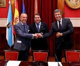 Marcelo Castro Rial, Carlos Negreira y Javier Collado, presidente de la Fundaci�n INCYDE