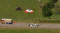 Vista a�rea del lugar del accidente