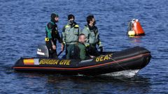 B�squeda de los GEAS de m�s restos �seos de los j�venes desaparecidos en kayak en Portosin