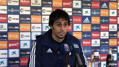 Alejandro Arribas en la sala de prensa de El Requex�n