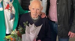 Jos� Santos, cuando cumpli� los cien a�os