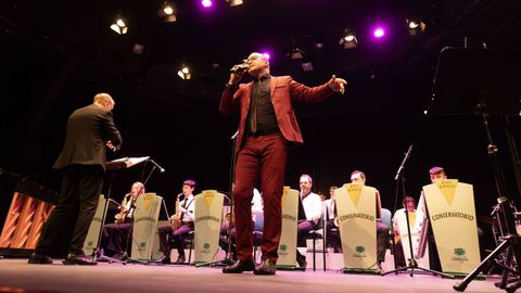 El cantante Mart�n Carri�n particip� en el concierto