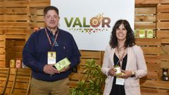Ramiro Ruibal y Lorena L�pez en el espacio en el que presentaron el proyecto en Semana Verde