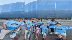 Aficionados de la pe�a siareiros.net, que raramente se queda sin representaci�n en alg�n campo donde juegue el Celta, este jueves en Anoeta.