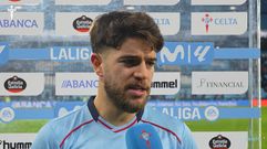 Sergio Carreira, tras el partido entre Celta y Rayo Vallecano en Bala�dos.
