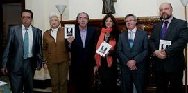 Araguas, Nistal, Irigoyen, Vilela, Jim�nez y Basilio, el martes en Madrid.