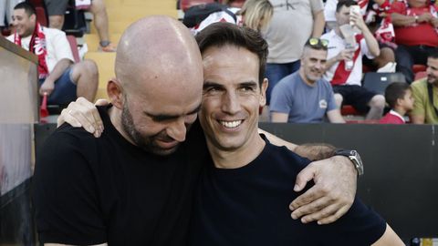 ��igo P�rez y Claudio Gir�ldez, en el Rayo-Celta de la primera vuelta.
