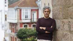 El dise�ador Jorge V�zquez, el viernes pasado, en Betanzos, donde pasa el verano.