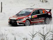 Foj�n, durante uno de los tramos disputados en el Rally Montecarlo