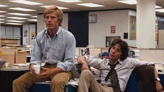 Robert Redford y Dustin Hoffman en �Todos los hombres del presidente�