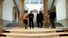 Visita a las obras de restauraci�n del edificio del concello