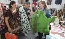 El textil fue de los productos m�s demandados por los que ayer se acercaron al sal�n. 