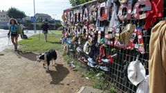 Los altares de los peregrinos en la entrada de Santiago