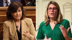 Carmen Calvo y Elsa Artadi