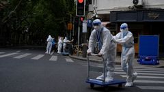 Im�genes de la ciudad de Shangh�i, en uno de sus peores momentos de la pandemia