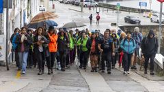 ARRANQUE DE UNA ETAPA DEL CAMI�O DOS FAROS EN MEMORIA DEL TRASNO ANT�N ANTELO, EN OCTUBRE DEL 2024