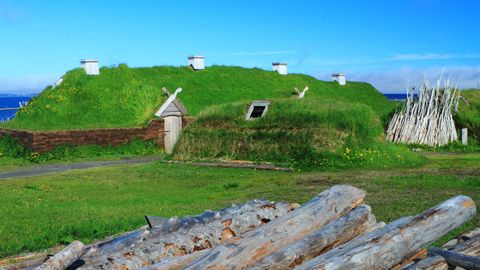 Restos del yacimiento nórdico de L'Anse aux Meadows, en Terranova, donde se llevó a cabo la investigación