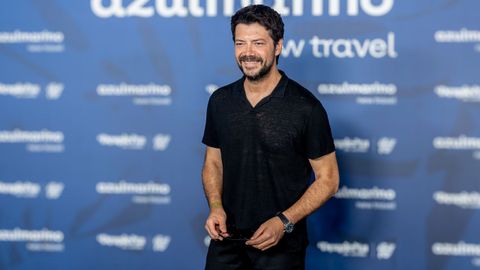 El actor �lvaro Morte, en el fotocol previo al concierto