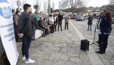 Marea present� sus propuestas para Louriz�n con un acto p�blico en la plaza de Os Praceres. 