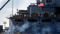 Buque de guerra Supply, atracado en el puerto de Ponce (Puerto Rico).