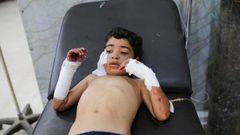 Un peque�o, hospitalizado en Gaza