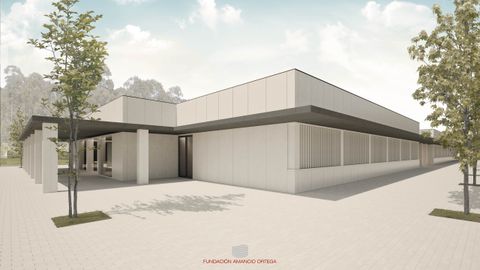 Recreaci�n de la esquina de la fachada del futuro inmueble del centro Ricardo Bar�