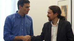 As� fue el encuentro entre Pedro S�nchez y Pablo Iglesias