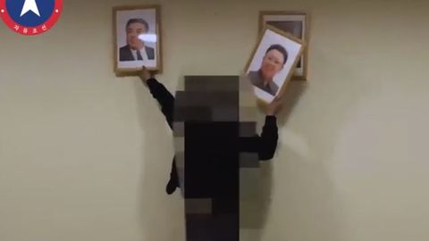 Imagen del v�deo que los autores del asalto afirman haber filmado en el interior de la embajada