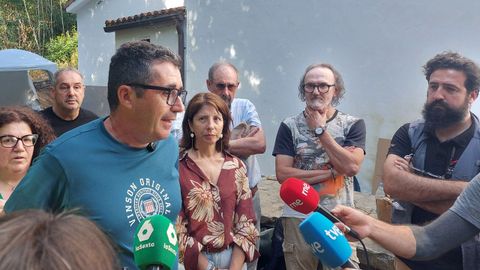 Aquiles Garea se emocion� al recordar la figura de su abuelo Xos� Manuel Moledo Rodr�guez.