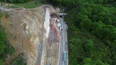 Fotografía de archivo que muestra las obras realizadas en los túneles de Belate, por los que supuestamente Santos Cerdán cobró comisiones ilegales.
