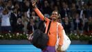 El p�blico brind� a Nadal una sonora ovaci�n en su despedida de Madrid.