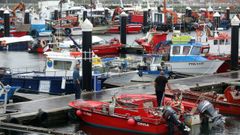 Barcos en el puerto de Cambados, donde est�n dispuestos a dar la batalla contra la nueva normativa.