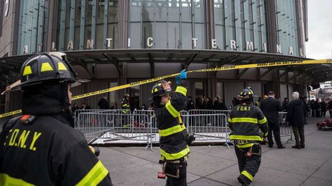 Exterior de la terminal Atlantic, donde se produjo el accidente