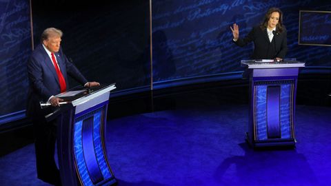 Kamala Harris sale victoriosa del primer cara a cara con Donald Trump