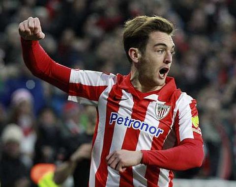 Ibai celebrando el gol que el domingo pasado le endos� al Real Madrid y San Mam�s.