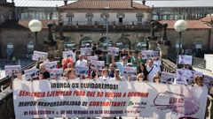 Vctimas y familiares del accidente del Alvia hace 11 aos marchan en Santiago