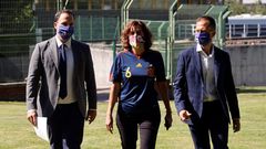  La secretaria de Estado de Deporte, Irene Lozano durante el acto conmemorativo del 10 aniversario de la victoria de la selecci�n espa�ola de f�tbol en el Mundial de 2010 celebrado en el Centro Superior de Deportes en Madrid el pasado 10 de julio.