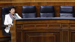 Isabel Cela�, ministra de Educaci�n, hoy en el Congreso